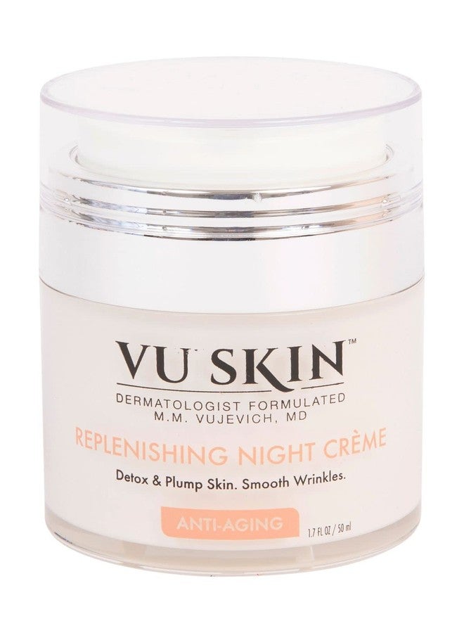 VU SKIN SYSTEM Replenishing Night Crème – Moisturizing Face Cream with Botanical Extracts, Hyaluronic Acid and Argan Oil to Moisturize, Hydrate and Soften Facial Skin - Image 1
